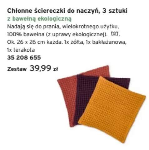 ściereczki do naczyń