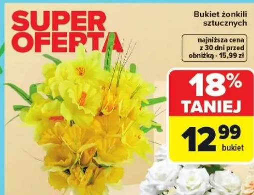 bukiet sztucznych kwiatów