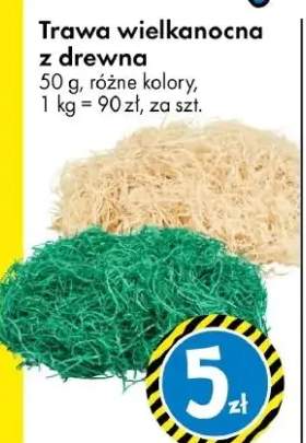 Trawa wielkanocna z drewna