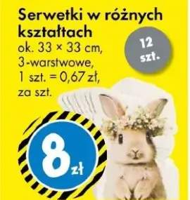 Serwetki w różnych kształtach
