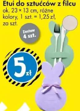 Etui do sztućców z filcu