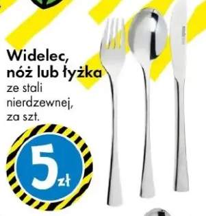 Widelec, nóż lub łyżka ze stali nierdzewnej