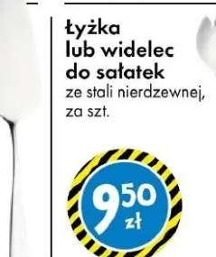 Łyżka lub widelec do sałatek ze stali nierdzewnej