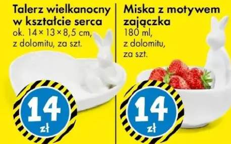 Talerz wielkanocny w kształcie serca