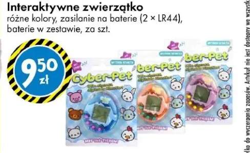 Interaktywne zwierzątko różne kolory zasilanie na baterie (2 x LR44) baterie w zestawie