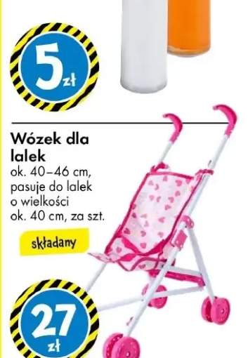 Wózek dla lalek ok. 40-46 cm, pasuje do lalek o wielkości ok. 40 cm