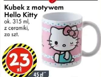 Kubek z motywem Hello Kitty ok. 315 ml, z ceramiki