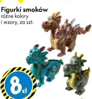 Figurki smoków różne kolory i wzory