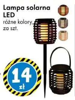 Lampa solarna LED różne kolory