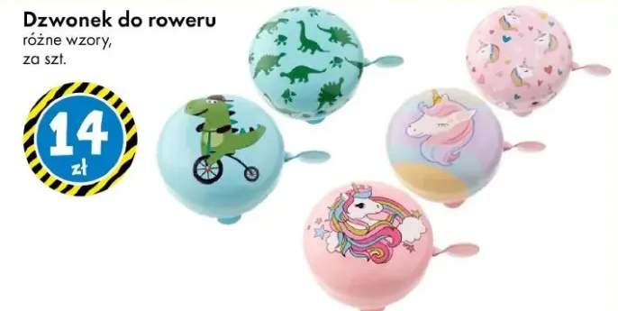 Dzwonek do roweru różne wzory