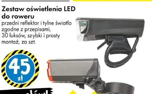 Zestaw oświetlenia LED do roweru