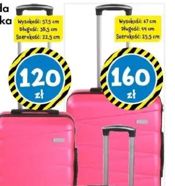 Walizka twarda lub kosmetyczka podróżna różowa