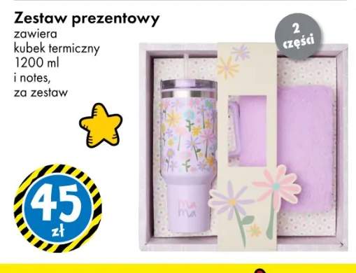 Zestaw prezentowy kubek termiczny 1200 ml i notes