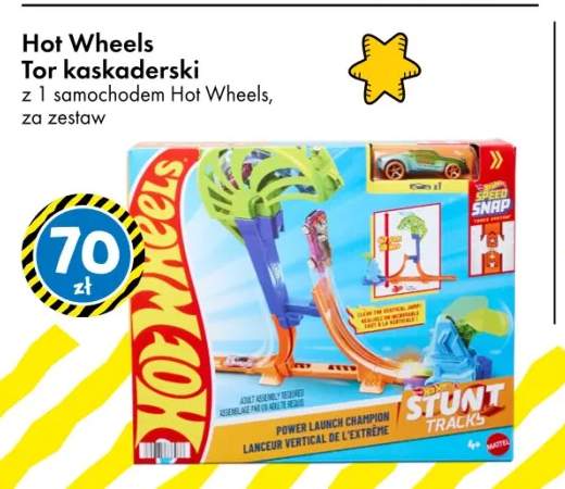 Tor kaskaderski z 1 samochodem Hot Wheels