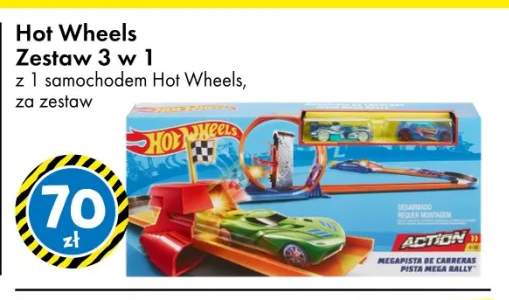 Zestaw 3 w 1 z 1 samochodem Hot Wheels