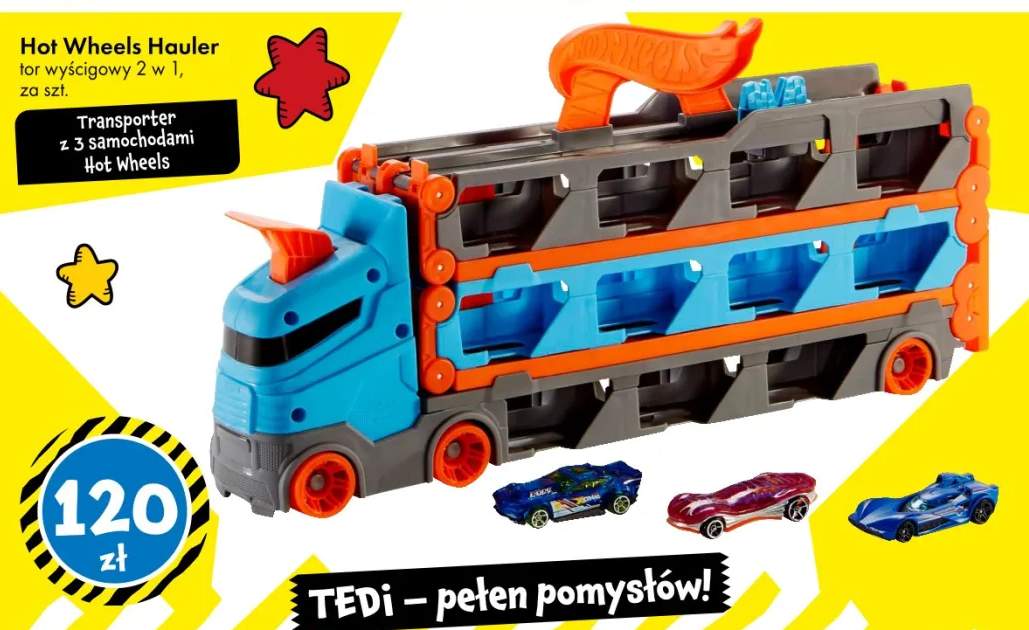 Transporter Hauler tor wyścigowy 2 w 1 Hot Wheels