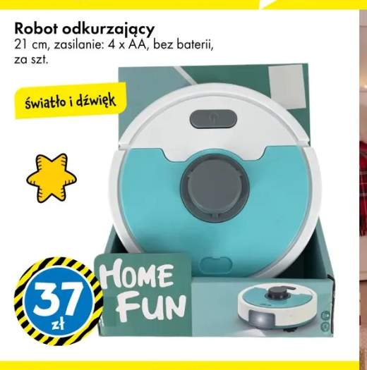 Robot odkurzający 21 cm Home Fun