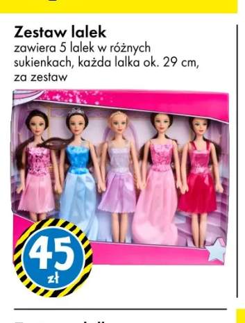 Zestaw lalek 5 szt. ok. 29 cm