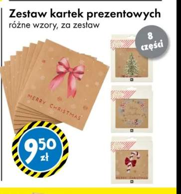 Zestaw kartek prezentowych